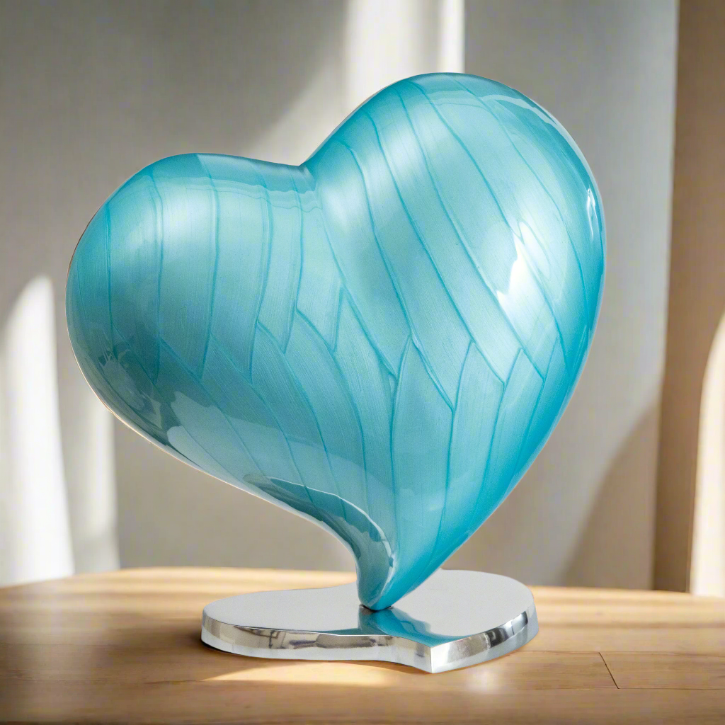 Royal Rapture Urns for ashes Memorial Funeral Cremation Adult Human Child Love Urns Decorative Heart 6" 10" (RHM02)