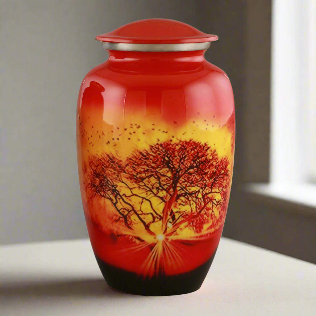 Royal Rapture Urn for ashes Jar Cremation Funeral Memorial Love Urns Decorative Adult Human Child 10" Large (RJM09)