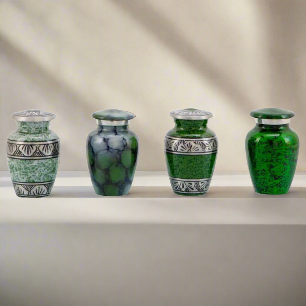 Royal Rapture Urn for ashes Keepsake Cremation Funerals Memorial Love Urns decorative Hearts Classic Token-4 Set 3" (RTM01)