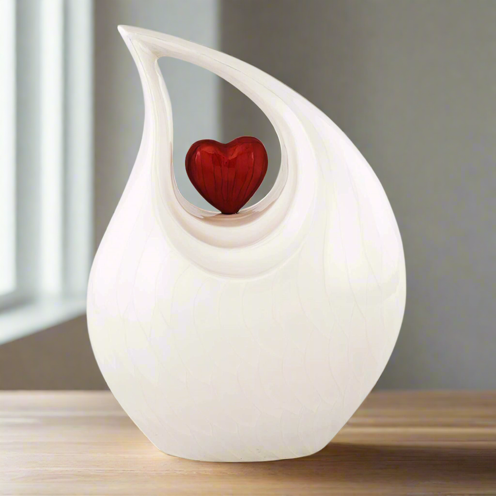 Royal Rapture Urn for ashes Cremation Memorial funeral Teardrop Jar Love Urns decorative Human Adult Child 12" Large (RT02)