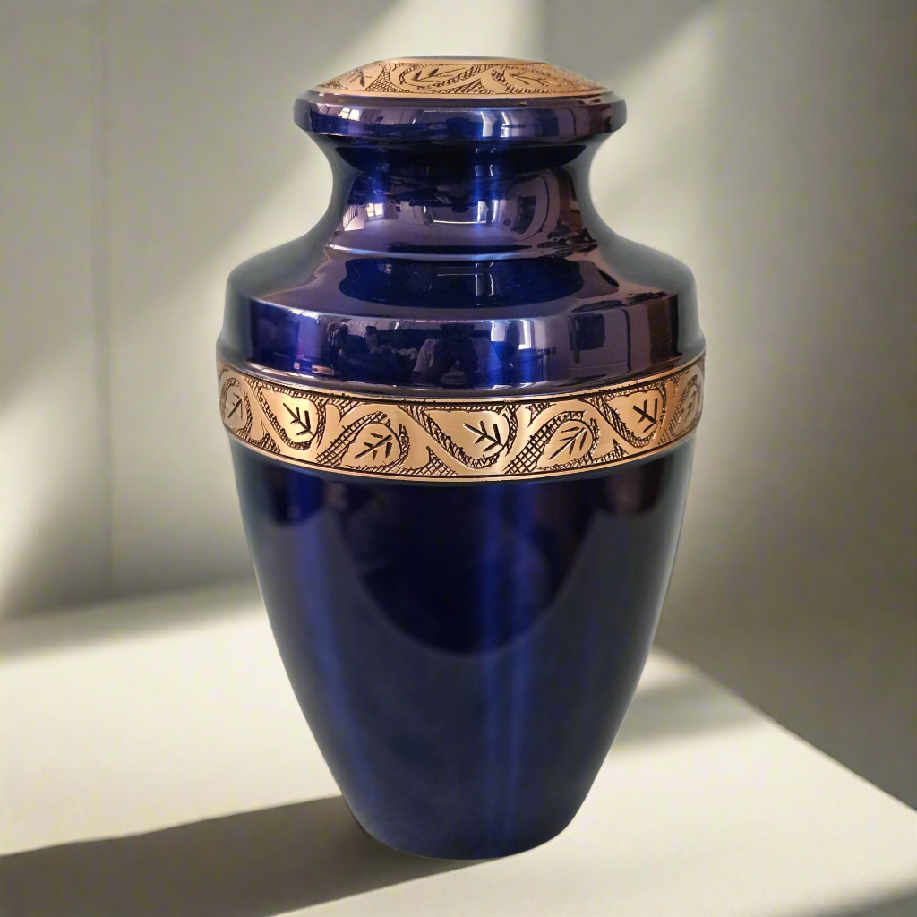 Royal Rapture Urn for ashes Cremation Funeral Memorial Love Urns Decorative Human Adult Child Heart Jar 10" Large (RJM08)