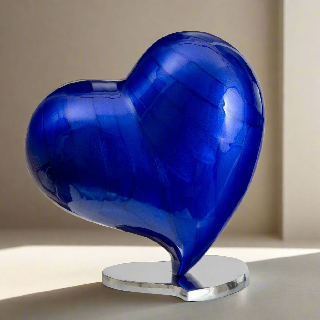 Royal Rapture Urns for ashes Memorial Funeral Cremation Adult Human Child Love Urns Decorative Heart 6" 10" (RHM02)