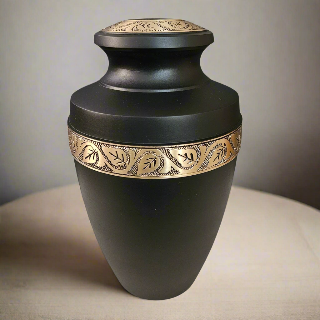 Royal Rapture Urn for ashes Cremation Funeral Memorial Love Urns Decorative Human Adult Child Heart Jar 10" Large (RJM08)