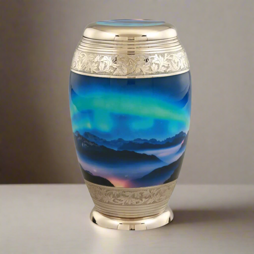 Royal Rapture Urn for ashes Jar Cremation Funeral Memorial Love Urns Decorative Adult Human Child 10" Large (RJM03)