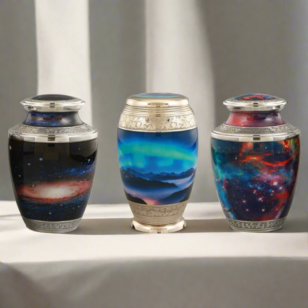 Royal Rapture Urn for ashes Jar Cremation Funeral Memorial Love Urns Decorative Adult Human Child 10" Large (RJM03)