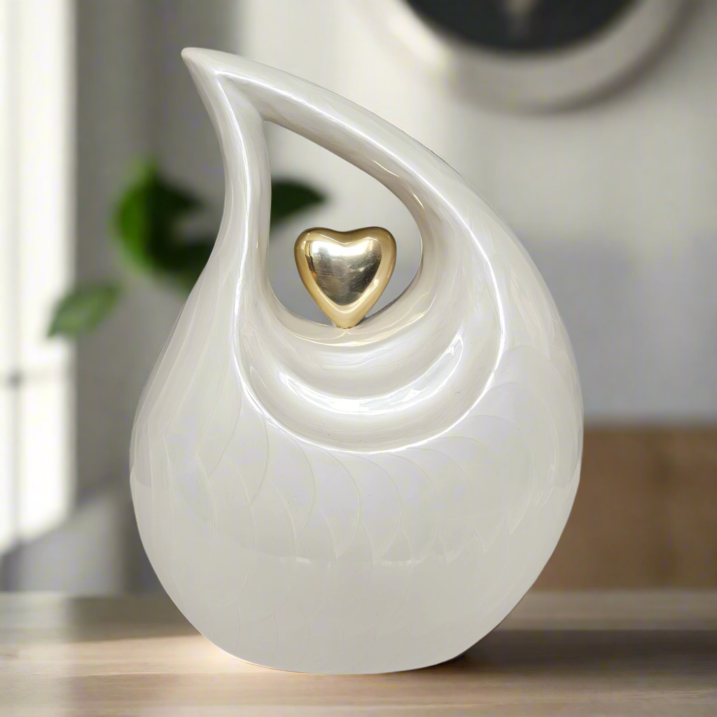 Royal Rapture Urn for ashes Cremation Memorial funeral Teardrop Jar Love Urns decorative Human Adult Child 12" Large (RT02)