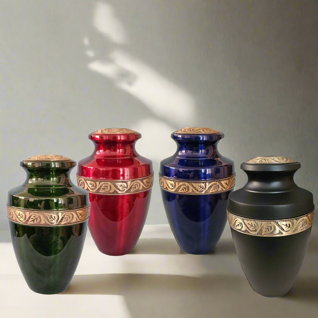 Royal Rapture Urn for ashes Cremation Funeral Memorial Love Urns Decorative Human Adult Child Heart Jar 10" Large (RJM08)