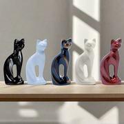 Royal Rapture Cat Kitty Figurine Pet Urn For Ashes Cremation Funeral Memorial Love Urns decorative Alloy 9" (RCM01)