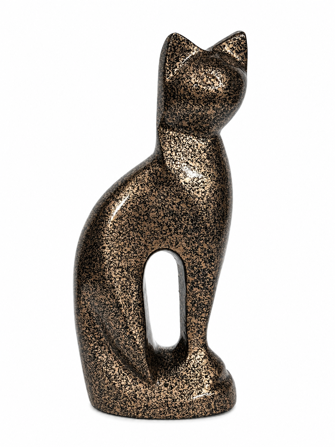 Royal Rapture Cat Kitty Figurine Pet Urn For Ashes Cremation Funeral Memorial Love Urns decorative Alloy 9" (RCM01)