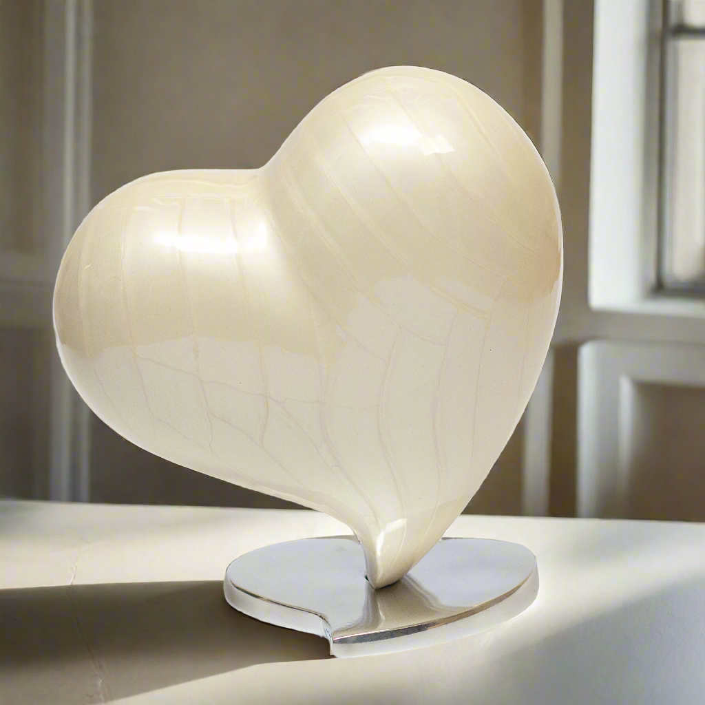 Royal Rapture Urns for ashes Memorial Funeral Cremation Adult Human Child Love Urns Decorative Heart 6" 10" (RHM02)
