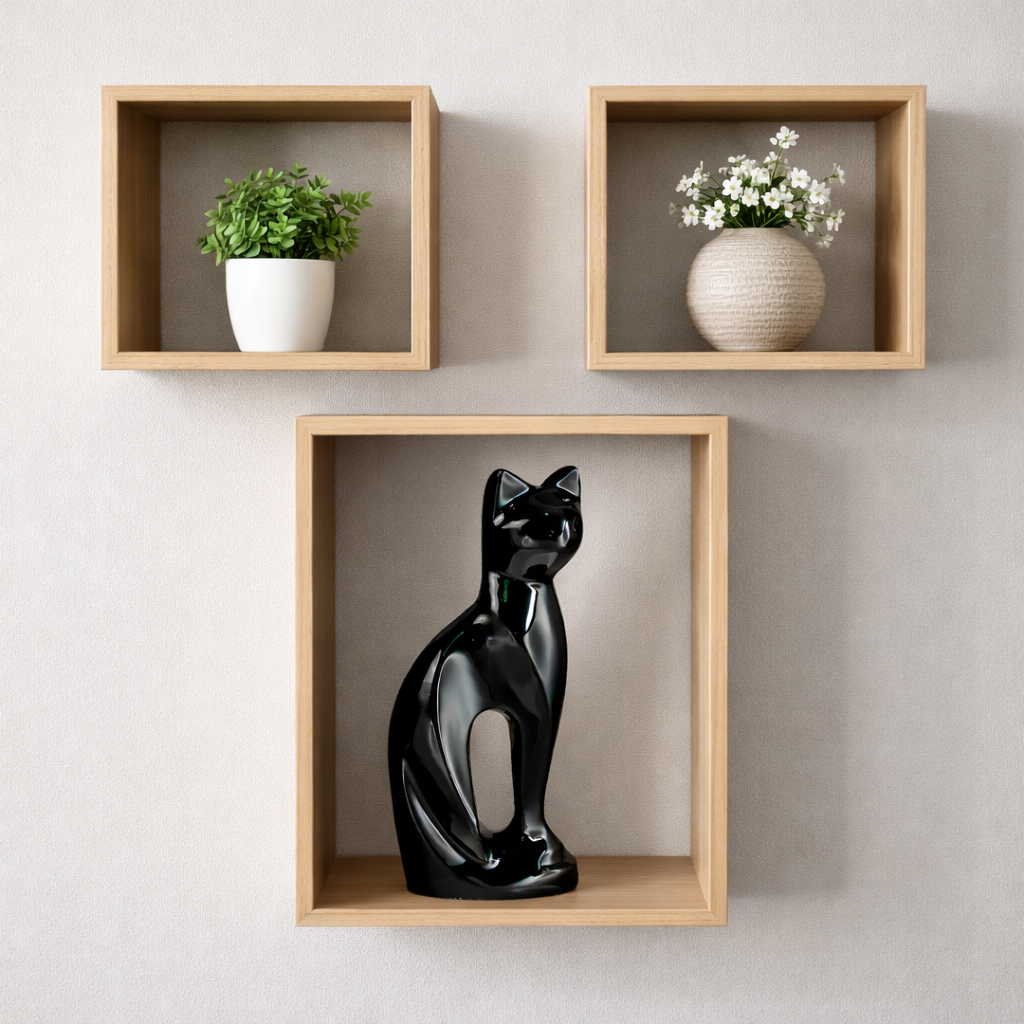 Royal Rapture Cat Kitty Figurine Pet Urn For Ashes Cremation Funeral Memorial Love Urns decorative Alloy 9" (RCM01)
