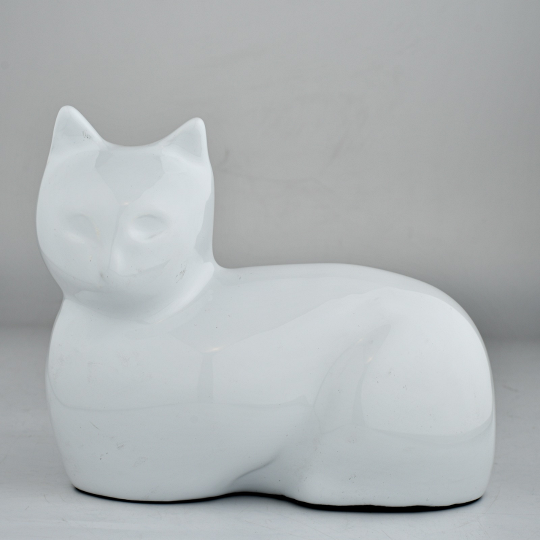 Royal Rapture Cat Kitty Figurine Pet Urn For Ashes Cremation Funeral Memorial Love Urns decorative Alloy 5" (RCM04)