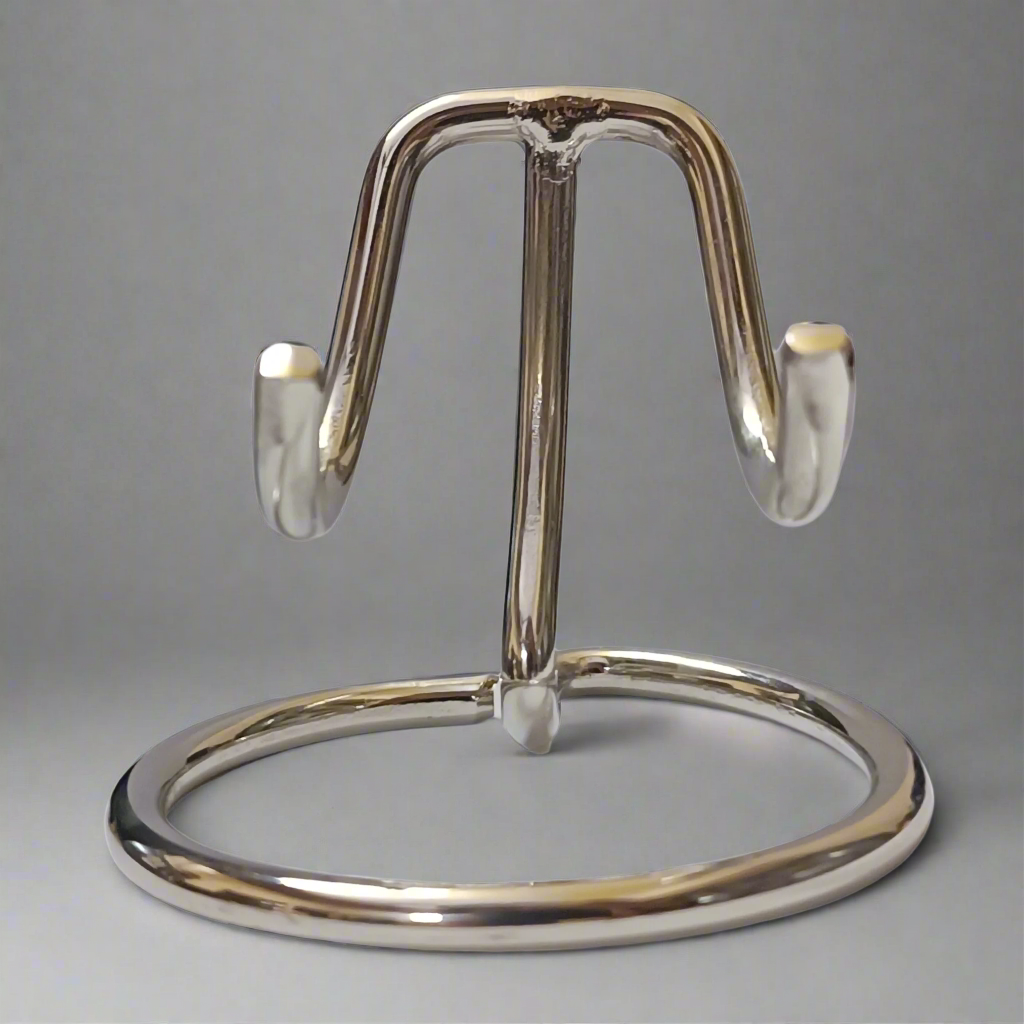 Royal Rapture Keepsake Heart Urn Stand – Elegant Silver Memorial Display for Ashes 3" 6" (RSM01)