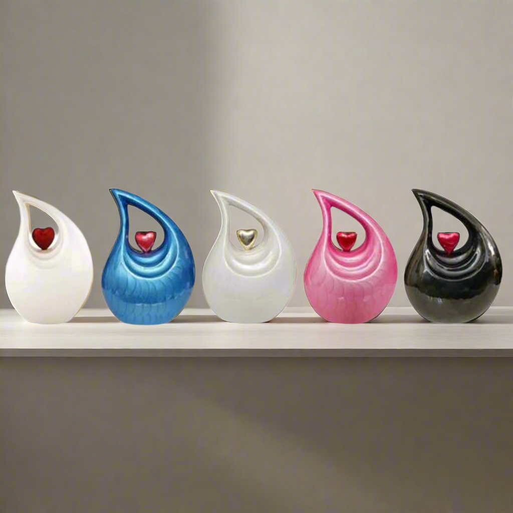 Royal Rapture Urn for ashes Cremation Memorial funeral Teardrop Jar Love Urns decorative Human Adult Child 12" Large (RT02)