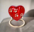 Royal Rapture Urn for ashes Heart Funeral Cremation Memorial Keepsake Pet Dog Cat with Stand 3" (RHP01)