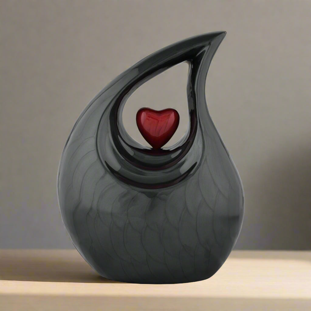 Royal Rapture Urn for ashes Cremation Memorial funeral Teardrop Jar Love Urns decorative Human Adult Child 12" Large (RT02)