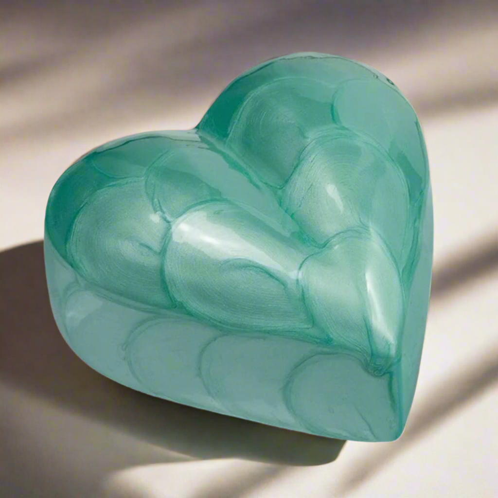 Royal Rapture Urn for Ashes Funeral Cremation Memorial Keepsake Heart Love Urns Decorative Alloy 3" 5" (RHM01)