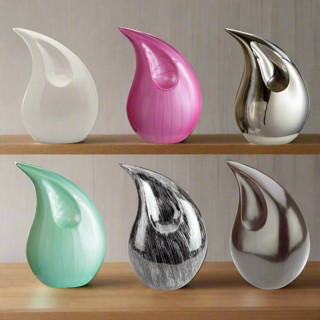 Royal Rapture Urn for ashes Cremation Memorial funeral Teardrop Jar Love Urns Decorative Human Adult Child 8" 12" (RT01)